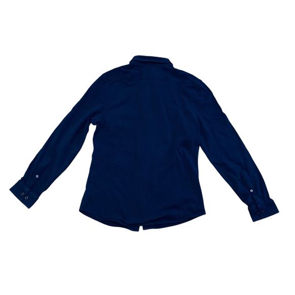 Express Men’s Navy Blue Long Sleeve Button Down Shirt Size Small 14-14.5 - Picture 2 of 6